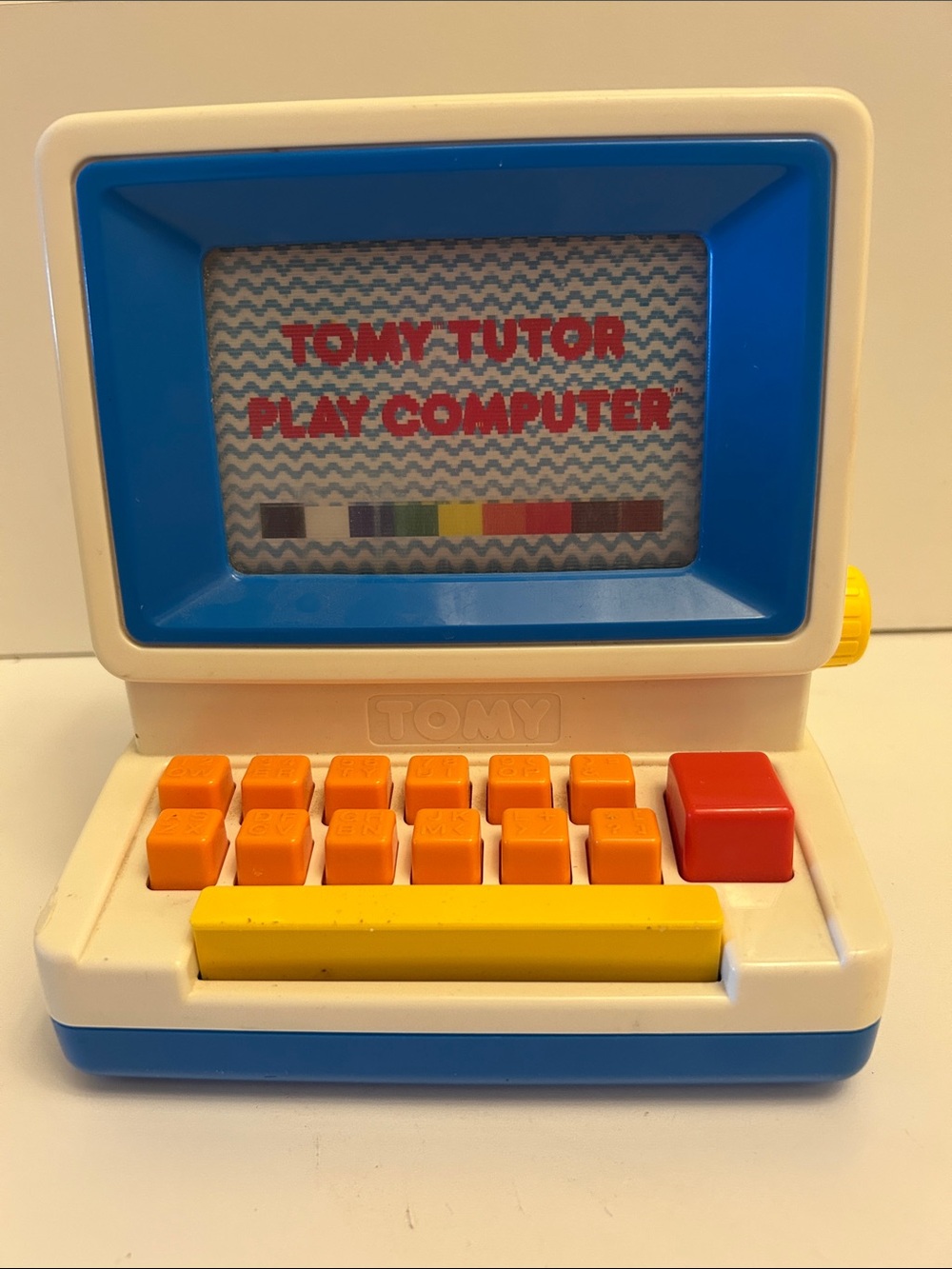 Vintage 1985 Tomy Tutor Play Computer Keyboard Learning Toy Preschool ABC / 123